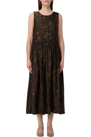 UMA WANG Midi Dresses, female, , Size: S Elegant Floral Midi Dress