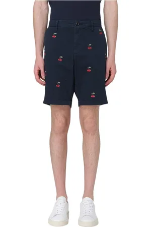sun68 Casual Shorts, male, , Size: W34 Cherry Embroidered Casual Shorts Summer