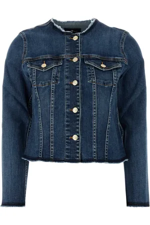 7 for all Mankind Denim Jackets, female, , Size: XS Stretch Denim Vicky Jacket