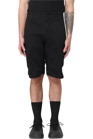 C.P. Company Casual Shorts, male, , Size: S Khaki Cargo Shorts with Multiple Pockets