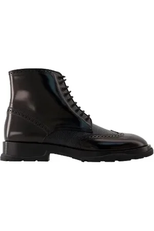 Alexander McQueen Lace-up Boots, female, , Size: 10 US Leather boots