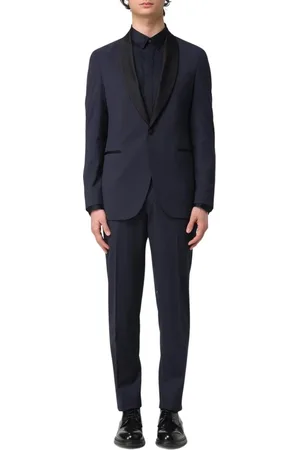 Michael Kors Single Breasted Suits, male, , Size: M Shawl Collar Suit