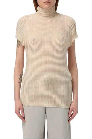 Issey Miyake Turtlenecks, female, , Size: M Mock Neck Top Sweater