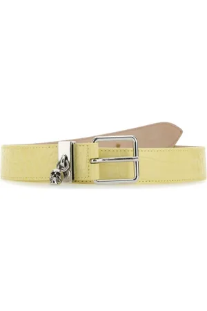 Alexander McQueen Belts, female, , Size: 90 CM Skull Leather Belt