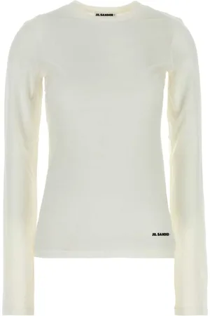Jil Sander Long Sleeve Tops, female, , Size: XS Classic Cotton T-Shirt