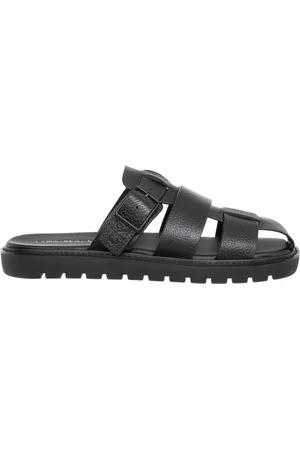 Calvin Klein Mules, male, , Size: 10 US Strap Slipper Solid Color
