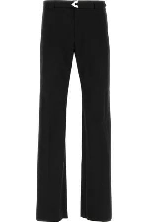 Alexander McQueen Straight Trousers, male, , Size: M Cotton Blend Stylish Pant