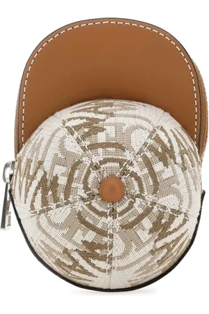 J.W.Anderson Clutches, female, , Size: ONE SIZE Two-Tone Canvas and Leather Nano Cap Crossbody Bag