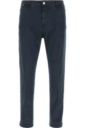 PT Torino Slim-fit Jeans, male, , Size: W38 Navy Stretch Cotton Pants