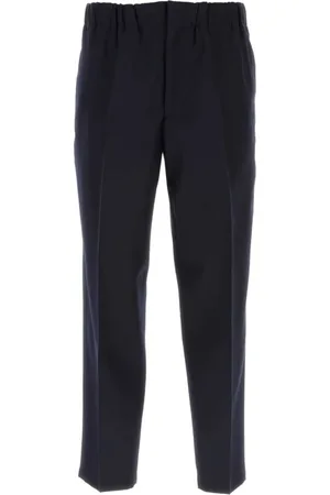Jil Sander Slim-fit Trousers, male, , Size: 2XL Midnight Wool Pant