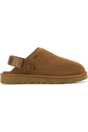 UGG Mules, male, , Size: 7 US Camel Suede Slippers
