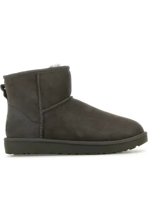 UGG Winter Boots, female, , Size: 6 US Grey Suede Classic Mini II Ankle Boots