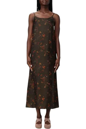 UMA WANG Midi Dresses, female, , Size: M Floral Slip Dress