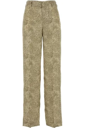 PT Torino Straight Trousers, female, , Size: XS Printed Satin Pant