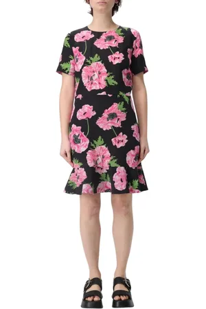 Stella McCartney Short Dresses, female, , Size: XS Pink Floral Fit Flare Dress