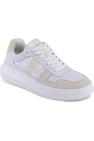 Calvin Klein Sneakers, female, , Size: 9 US Leather Platform Sneaker
