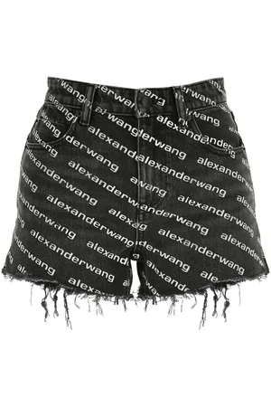 Alexander Wang Denim Shorts, female, , Size: W27 Printed Denim Shorts for Women