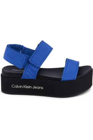 Calvin Klein Flat Sandals, female, , Size: 8 US Platform Sandals Two Strap