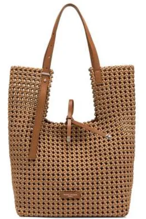 Gianni chiarini Tote Bags, female, , Size: ONE SIZE Geometric Soft Tote Bag Nature