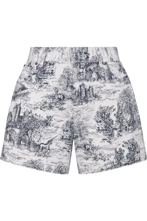 Dior Short Shorts, female, , Size: 4XS Toile de Jouy Print Shorts