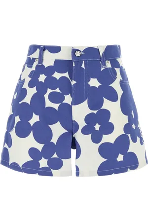 Marni Denim Shorts, female, , Size: XS Stylish Printed Denim Shorts