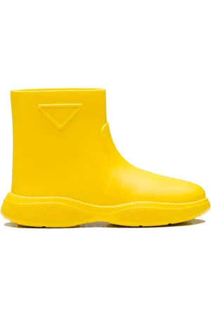 Prada Rain Boots, female, , Size: 6 US Ankle Boots with Relief Logo