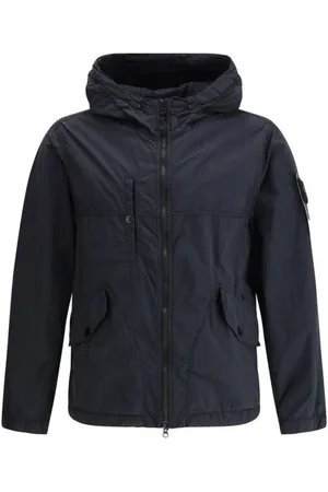 Stone Island Light Jackets, male, , Size: S Urban Chic Hooded Parka Jacket