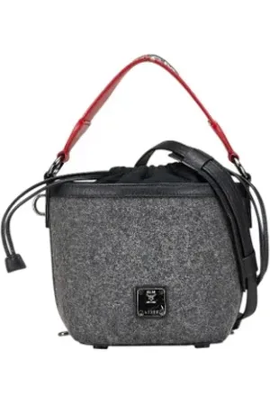 MCM Pre-owned Bucket Bags, female, , Size: ONE SIZE Pre-owned Wool handbags