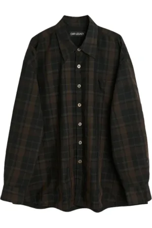 OUR LEGACY Casual Shirts, male, , Size: M Cotton Borrowed Shirt Classic Collar