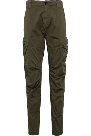 C.P. Company Slim-fit Trousers, male, , Size: M Ergonomic Cargo Pants in Stretch Sateen