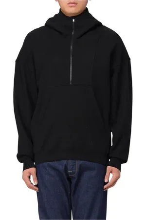 Saint Laurent Sweatshirts, male, , Size: XL HalfZip Hoodie Sweatshirt