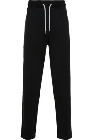 Brunello Cucinelli Sweatpants, male, , Size: XS Jogging Trousers with Elastic Waist