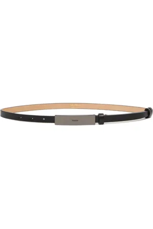 Max Mara Belts, female, , Size: XS Elongated Tip Leather Belt