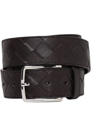 Bottega Veneta Belts, male, , Size: 105 CM Leather Woven Belt
