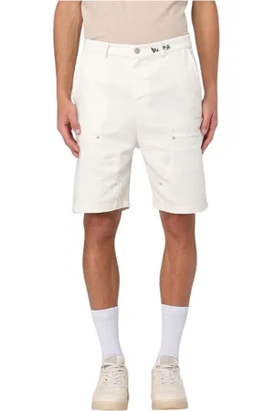 DISCLAIMER Casual Shorts, male, , Size: M Black Cargo Shorts with Pockets