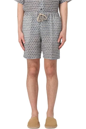 120% Lino Casual Shorts, male, , Size: XL Linen Casual Shorts