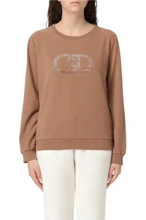 Liu Jo Sweatshirts, female, , Size: M Ribbed Crew Neck Sweatshirt