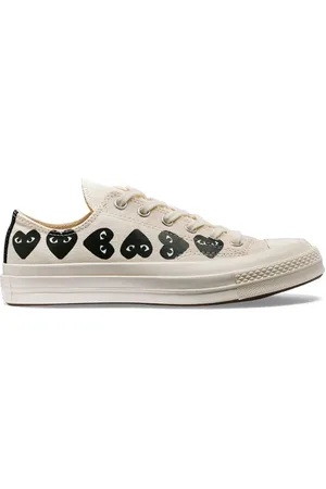 Comme des Garçons Sneakers, male, , Size: 12 US Multi Hearts Low Top Sneakers