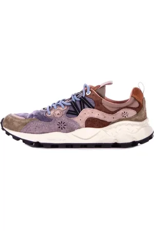 Flower Mountain Sneakers, male, , Size: 7 US Suede Rubber Sole Logo Sneakers