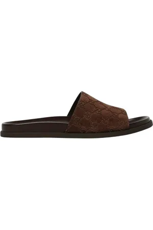 Gucci Sliders, male, , Size: 10 US Strappy Sandals with Buckle