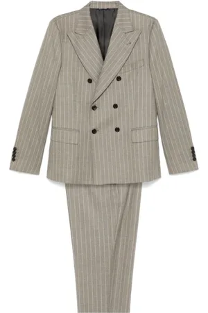 REVERES 1949 Double Breasted Suits, male, , Size: XL Pinstripe Blazer and Trousers Set