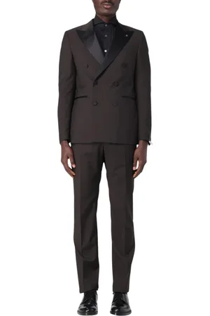 TAGLIATORE Double Breasted Suits, male, , Size: L Classic Tailored Two-Piece Suit