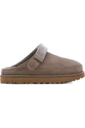 UGG Clogs, female, , Size: 10 US Grey Suede Sandals with Adjustable Strap