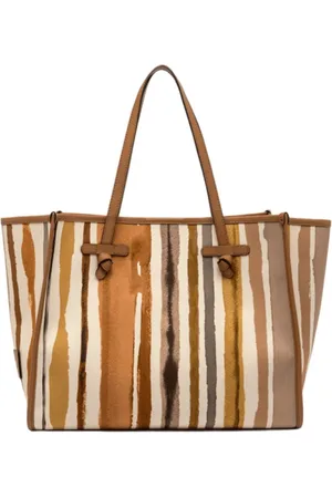Gianni chiarini Tote Bags, female, , Size: ONE SIZE Nature Handbag with Leather Handles