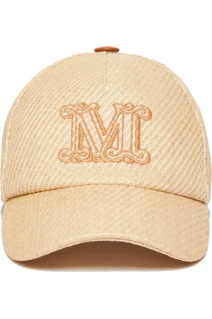Max Mara Caps, female, , Size: 58 CM Embroidered Logo Hat Italy Made