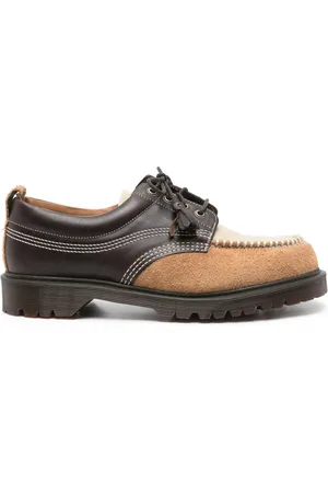 Dr. Martens Laced Shoes, male, , Size: 9 US Leather Lace-up Flat Shoes