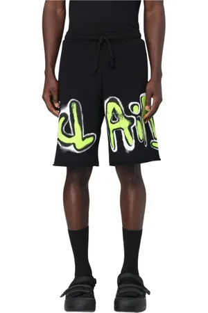 DISCLAIMER Casual Shorts, male, , Size: M Graffiti Print Shorts