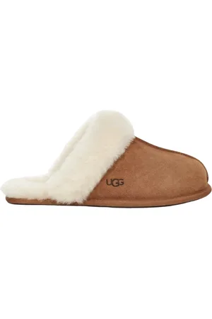 UGG Slippers, female, , Size: 5 US Cognac Leather Slippers