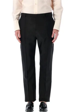 Saint Laurent Suit Trousers, male, , Size: XL High Waisted Trousers