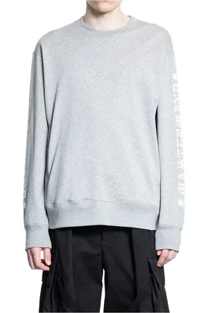 MASTERMIND Sweatshirts, male, , Size: L Grey Crewneck Sweatshirt with Skull Print